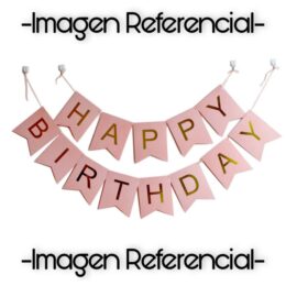 EG – Banderines «Happy Birthday» – Letras para Cumpleaños